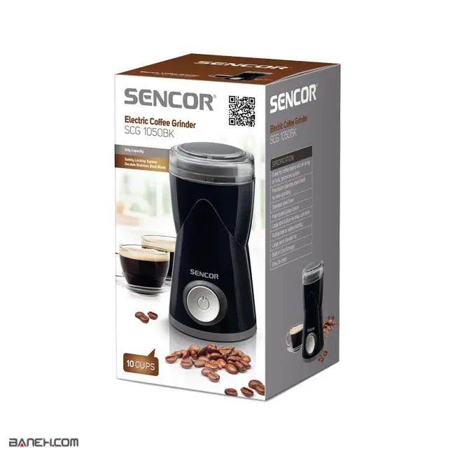 آسیاب قهوه سنکور 150 وات SCG 1050BK Sencor Coffee Grinder