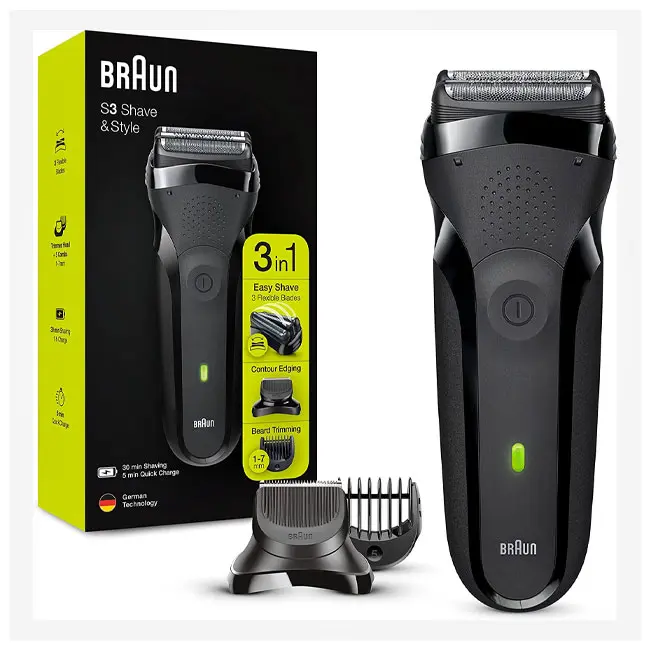 ماشین ریش تراش چرخشی برقی مردانه براون سری 3 مدل Braun BT300