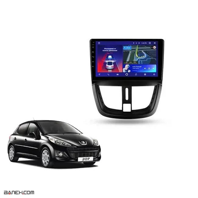 3 دستگاه پخش فابریک خودرو پژو 207 Car MultiMedia Peugeot 207 207 5 1.jpg دستگاه پخش فابریک خودرو پژو 207 Car MultiMedia Peugeot 207