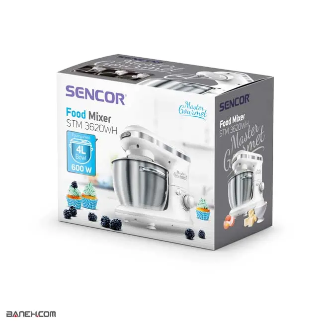 همزن برقی سنکور Sencor STM 3620WH Food Mixer 600W