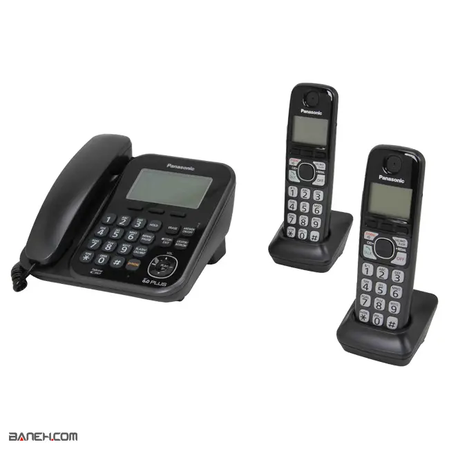 تلفن بی سیم پاناسونیک دو گوشی Panasonic Wireless Phone KX-TG4772