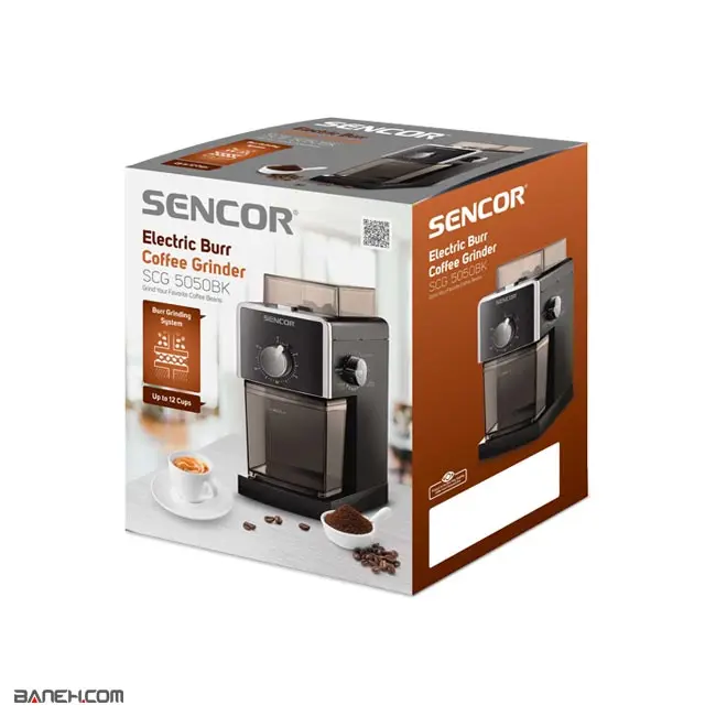 آسیاب قهوه سنکور 110 وات SCG 5050BK Sencor Coffee Grinder