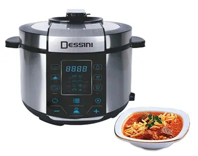 زودپز برقی دسینی 6 لیتر 6006 Dessini Pressure Cooker