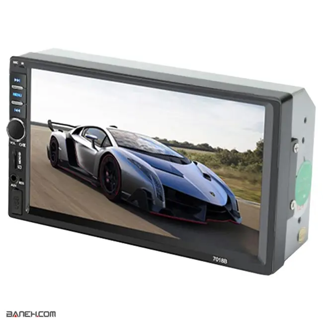 پخش تصویری خودرو 7 اینچ  دو دین HD 7018 بلوتوث دار