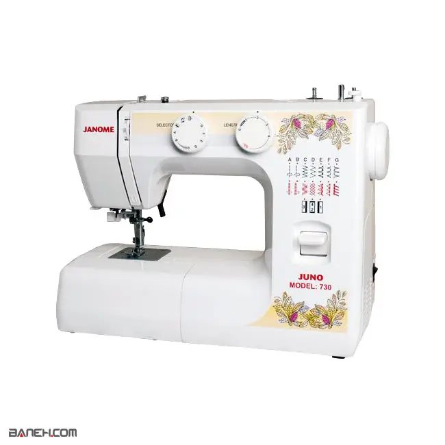 چرخ خیاطی و گلدوزی ژانومه جونو JANOME SEWING MACHINE JUNO 730