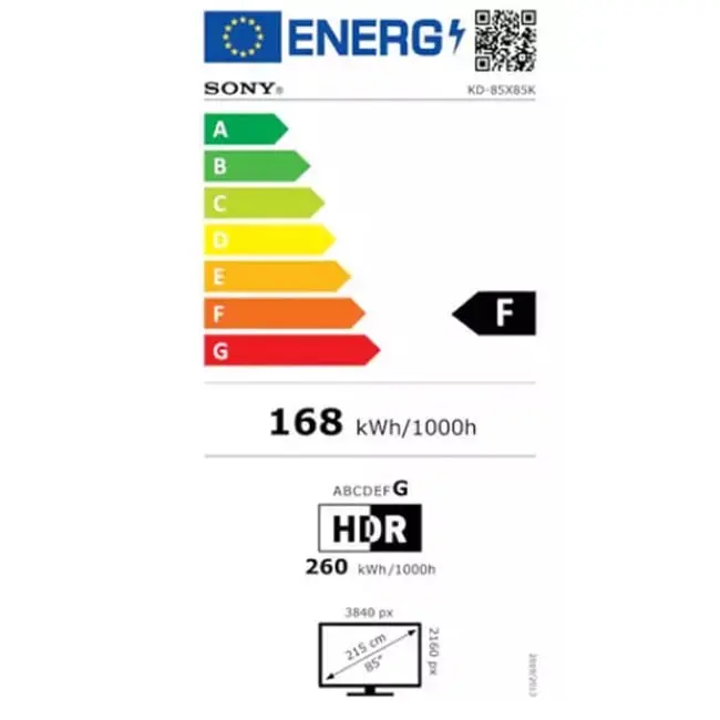 تلویزیون سونی 85X85K مدل 85 اینچ