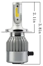 هدلایت خودرو ال ای دی C6 LED Headlight 36W 3800LM