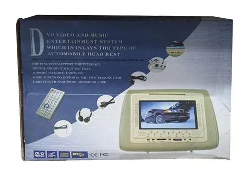 مانیتور پشت سری خودرو 9 اینچی car clip on headrest 9inch DVD player