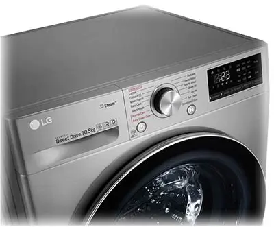 لباسشویی 10.5 کیلویی ال جی 7 کیلو خشک کن دایرکت درایو F4V5VYP2T LG