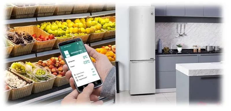 3 یخچال بالا پایین ال جی F689 ا ۲۸ فوت GC-F689BLCM GC F689BLCM LG 1 .jpg یخچال بالا پایین ال جی F689 ا ۲۸ فوت GC-F689BLCM