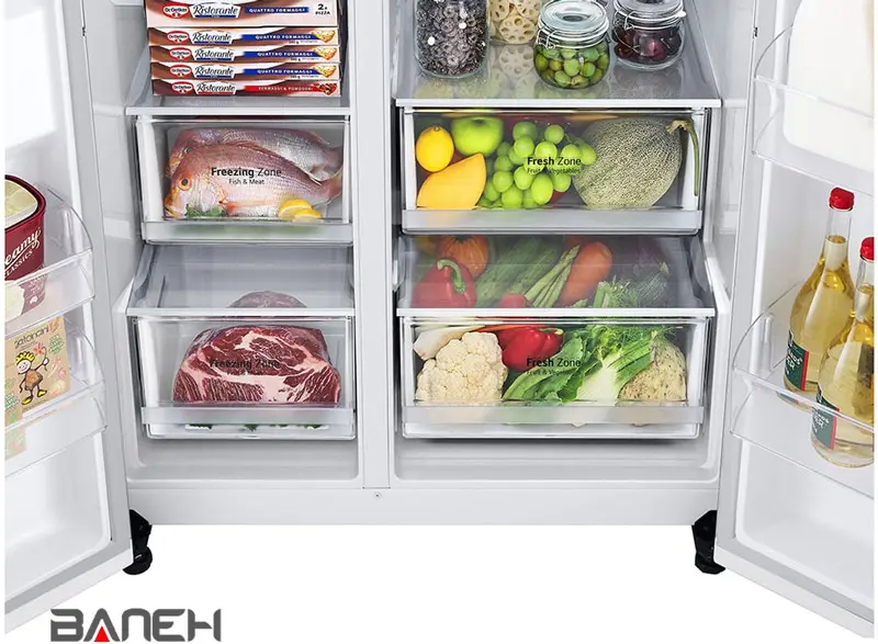 یخچال ساید ال جی J287 GCJ-287GNW
