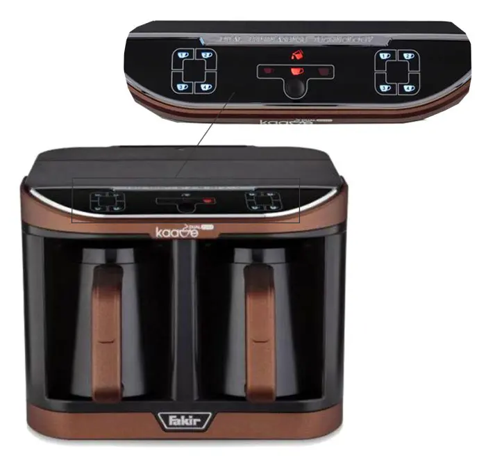 اسپرسو ساز دو مخزنی فکر 1470 وات Fakir Kaave Dual Pro Coffee Maker