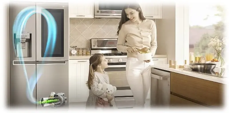 LG GR J257CLAV 1 .jpg یخچال ساید ال جی GR-J257CLAV ا 30 فوت سفید نقره