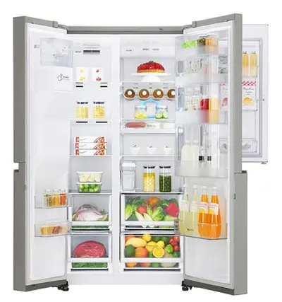 LG GR J257CLAV 3 .jpg یخچال ساید ال جی GR-J257CLAV ا 30 فوت سفید نقره