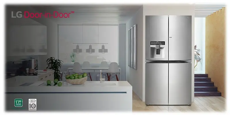 LG GR J33 12 .jpg یخچال ال جی 34 فوت J33 ساید بای ساید اینستاویو یخساز