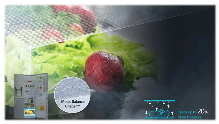 یخچال ال جی ساید بای ساید L-267 سیلور 28 فوت یخساز بدون برفک