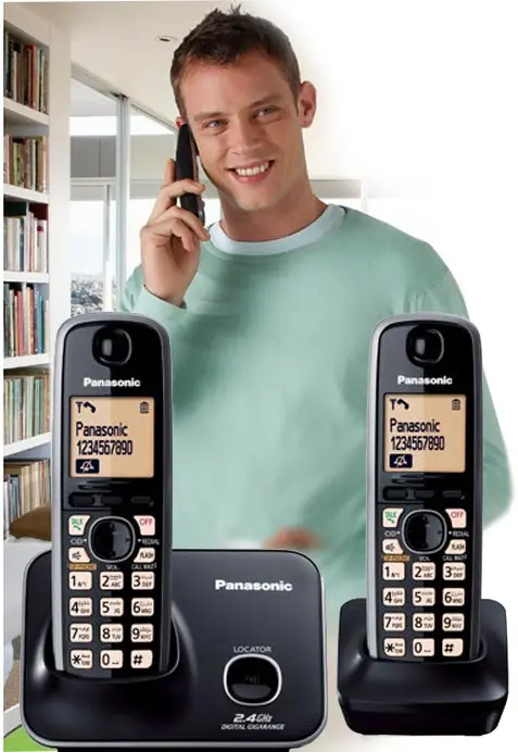 Panasonic KX TG3712BX 13.jpg تلفن پاناسونیک بیسیم Panasonic KX-TG3712BX