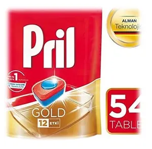 Pril Gold 8 .jpg قرص ماشین ظرفشویی پریل 70 عددی Pril Gold