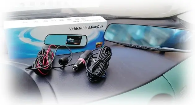 DVR مانیتور آیینه ای VEHICLE BLACK BOX DVR RCO