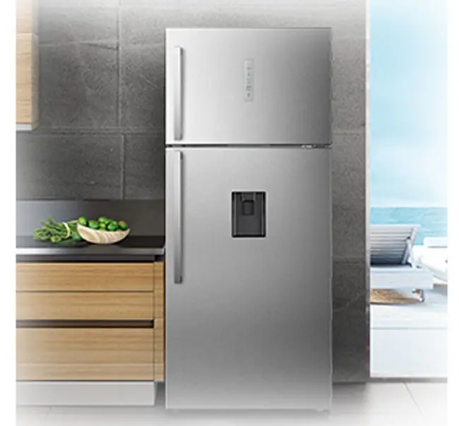 RT729N4WSU.1.jpg یخچال فریزر بالا پایین هایسنس RT729 ا 32 فوت 2022 نقره ای