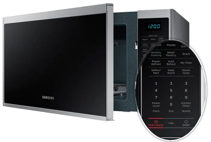 Samsung MS40J5133BT 16.jpg مایکروویو سامسونگ 40 لیتر 1500 وات گریل Samsung MS40J5133AT