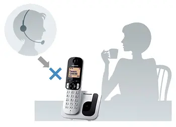 TGC210.55.jpg تلفن بی‌ سیم پاناسونیک KX-TGC210 Panasonic