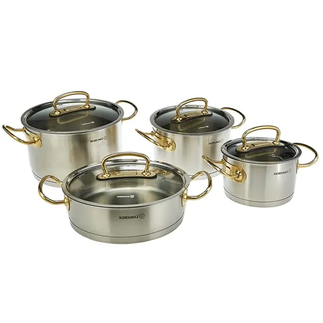 سرویس قابلمه 8 پارچه کرکماز استیل مدل A1148