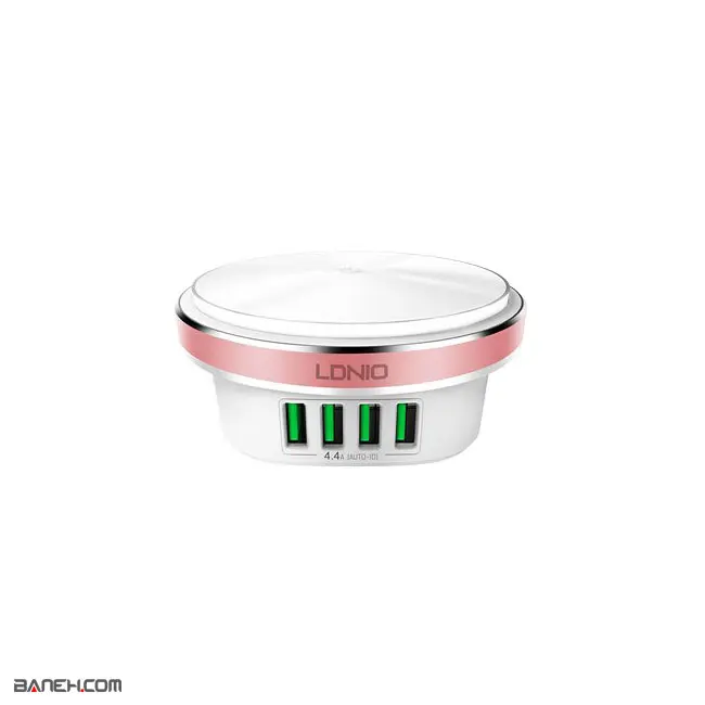 لوازم جانبی موبایل هاب 4 پورت و چراغ خواب الدینیو LDNIO A4406 Hub and LED lamp