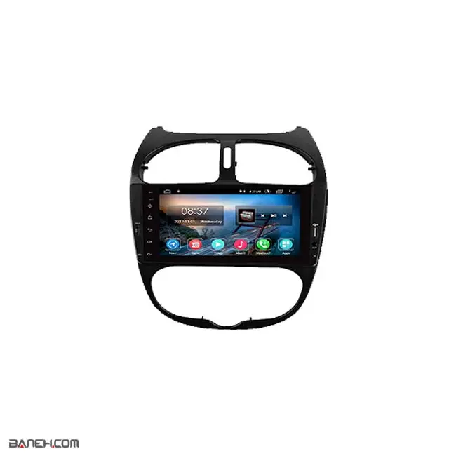 پخش خودرو فابریک پژو 206 اندروید 9 اینچ Android Car player