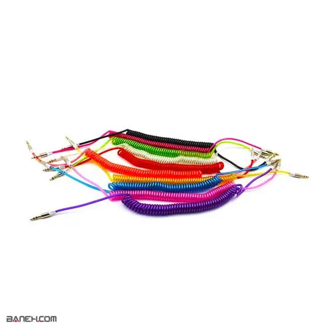 لوازم جانبی خودرو کابل AUX استریو 1 متری AUX Stereo Cable 1m