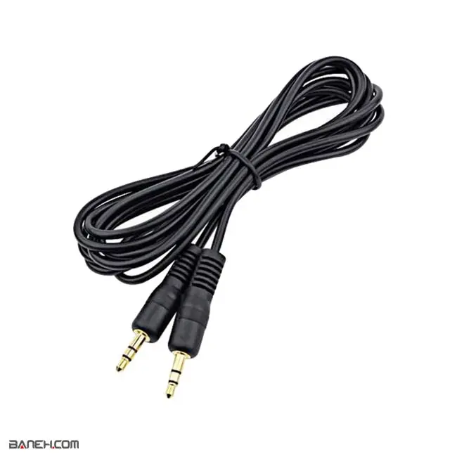لوازم جانبی خودرو کابل AUX استریو 1 متری AUX Stereo Cable 1m