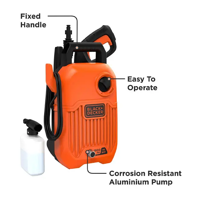 کارواش بلک اند دکر 1300 وات 110 بار مدل BEPW1300 -B5 1600 PSI