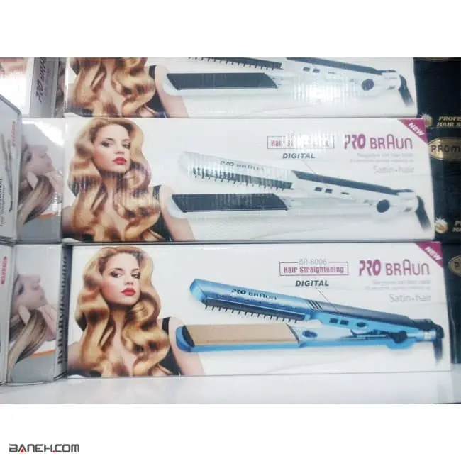 اتو مو شانه دار پرو براون BR-8006 Pro Braun Hair Iron
