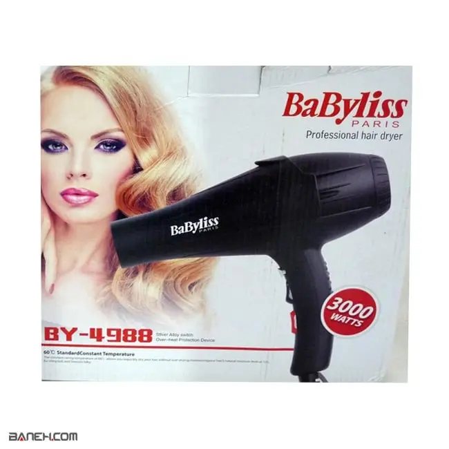 سشوار بابلیس 3000 وات BY-4988 Babyliss Hair Dryer