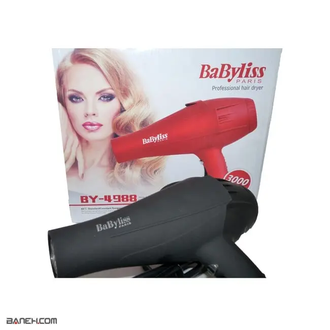 سشوار بابلیس 3000 وات BY-4988 Babyliss Hair Dryer