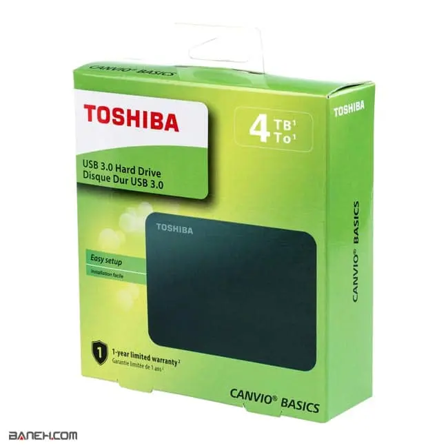 هارد اکسترنال توشیبا 2 ترابایت مدل Toshiba Canvio Basics