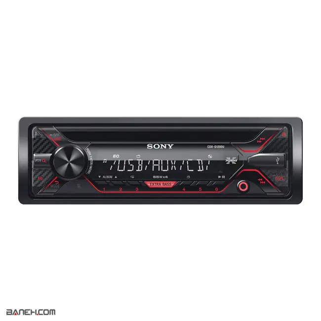 پخش کننده خودرو سونی 55 وات CDX-G1200U Sony Car Audio