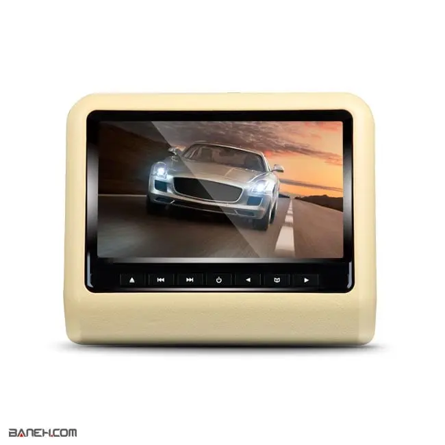 مانیتور پشت سری خودرو 9 اینچی car clip on headrest 9inch DVD player