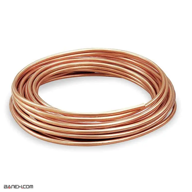 لوازم جانبی کولر لوله مسی کولرگازی 5 متر Copper Pipe