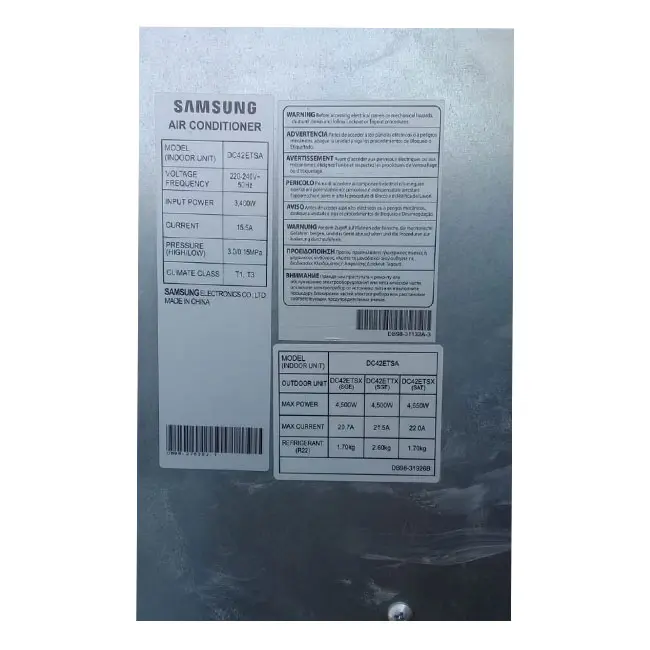 داکت اسپلیت سامسونگ سقفی 42000 کم مصرف DC42ETSA T1 T3