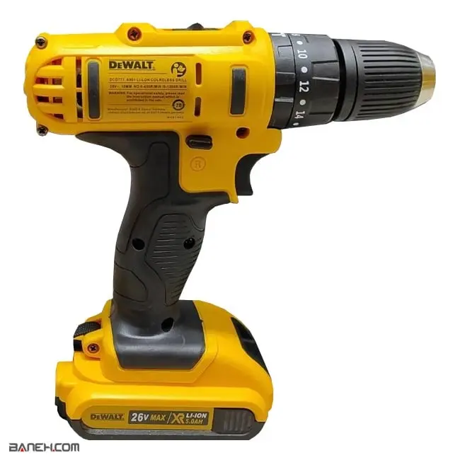 دریل شارژی دیوالت 26 ولت dcd771 26V Dewalt Cordless Drill