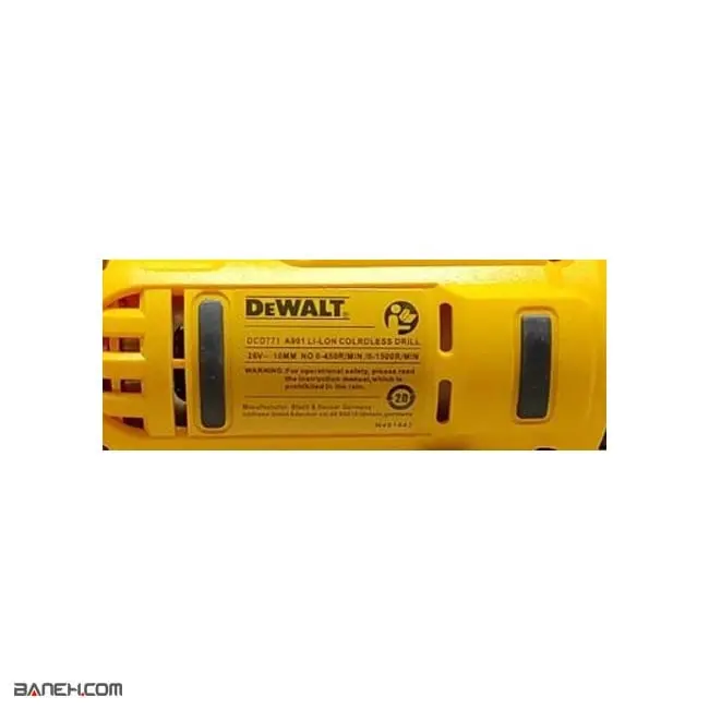 دریل شارژی دیوالت 26 ولت dcd771 26V Dewalt Cordless Drill