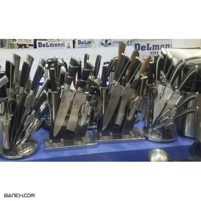 سرویس چاقوی آشپزخانه 8 پارچه دلمونتی Delmonti Knife Set