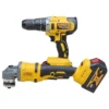 dewalt 1 4 ست و پک دوقلو دریل و فرز براشلس دیوالت dewalt