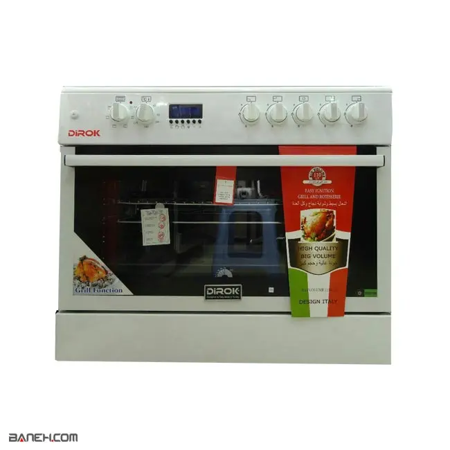 اجاق گاز فر دار دیروک 5 شعله DIR1511SO Dirok Oven Gas 5 Flame