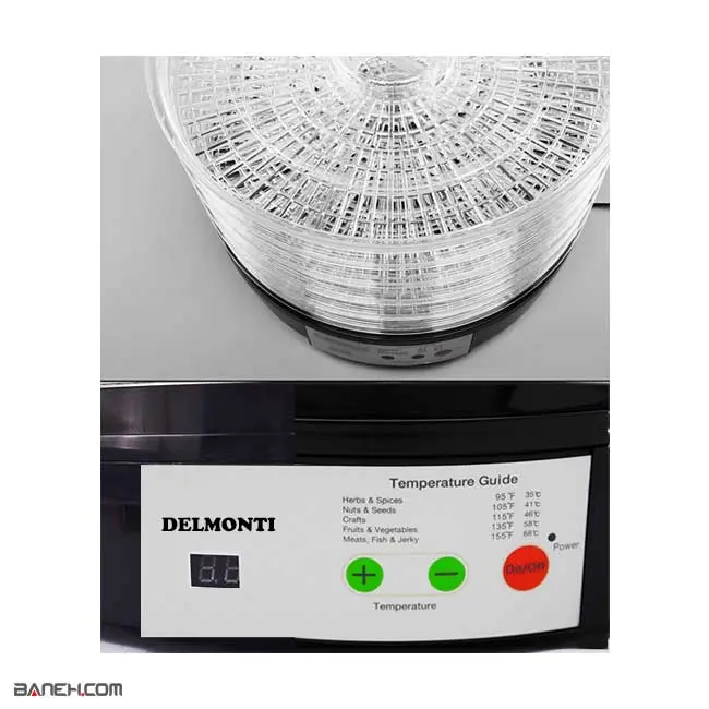 میوه خشک کن دیجیتالی دلمونتی 250 وات DL-190 Delmonti Fruit Dryer
