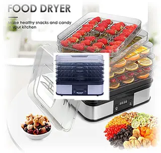 dl 1902.jpg میوه خشک کن دیجیتالی دلمونتی DL-190 Delmonti Fruit Dryer 350W