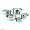 dl1090.5 1 سرویس قابلمه استیل 10 پارچه دلمونتی DL1090 Delmonti Cookware set