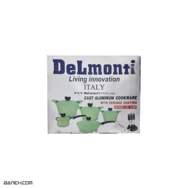سرویس قابلمه دلمونتی چدن سرامیک 18 پارچه DL1180 Delmonti
