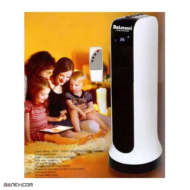 dl255 .4.jpg هیتر و بخاری برقی چرخشی دلمونتی 1800 وات DL255 Delmonti